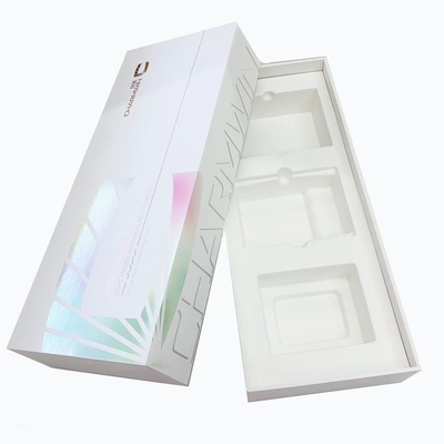 Boîte de papier d'emballage de médecine avec l'effet olographe gravant le plateau en refief humide de pulpe