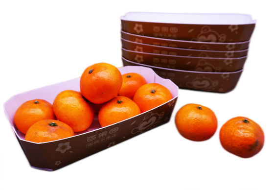 Caisses d'emballage se pliantes de nourriture, boîtes en carton imperméables pour l'impression des fruits CMYK