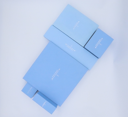 Boîtes de empaquetage de luxe de papier enduites de greyboard d'enveloppe rigides avec le velours Tray Handmade intérieur
