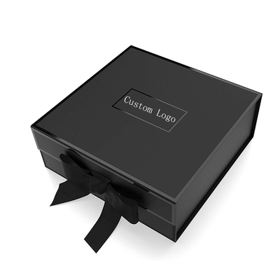 Boîte-cadeau de papier rigide de luxe, greyboard 1200 pliable noir de boîte envelopper les papiers noirs ou bruns
